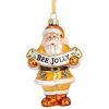 Kurt Adler Honey Bee Jolly Santa Hanging Santa